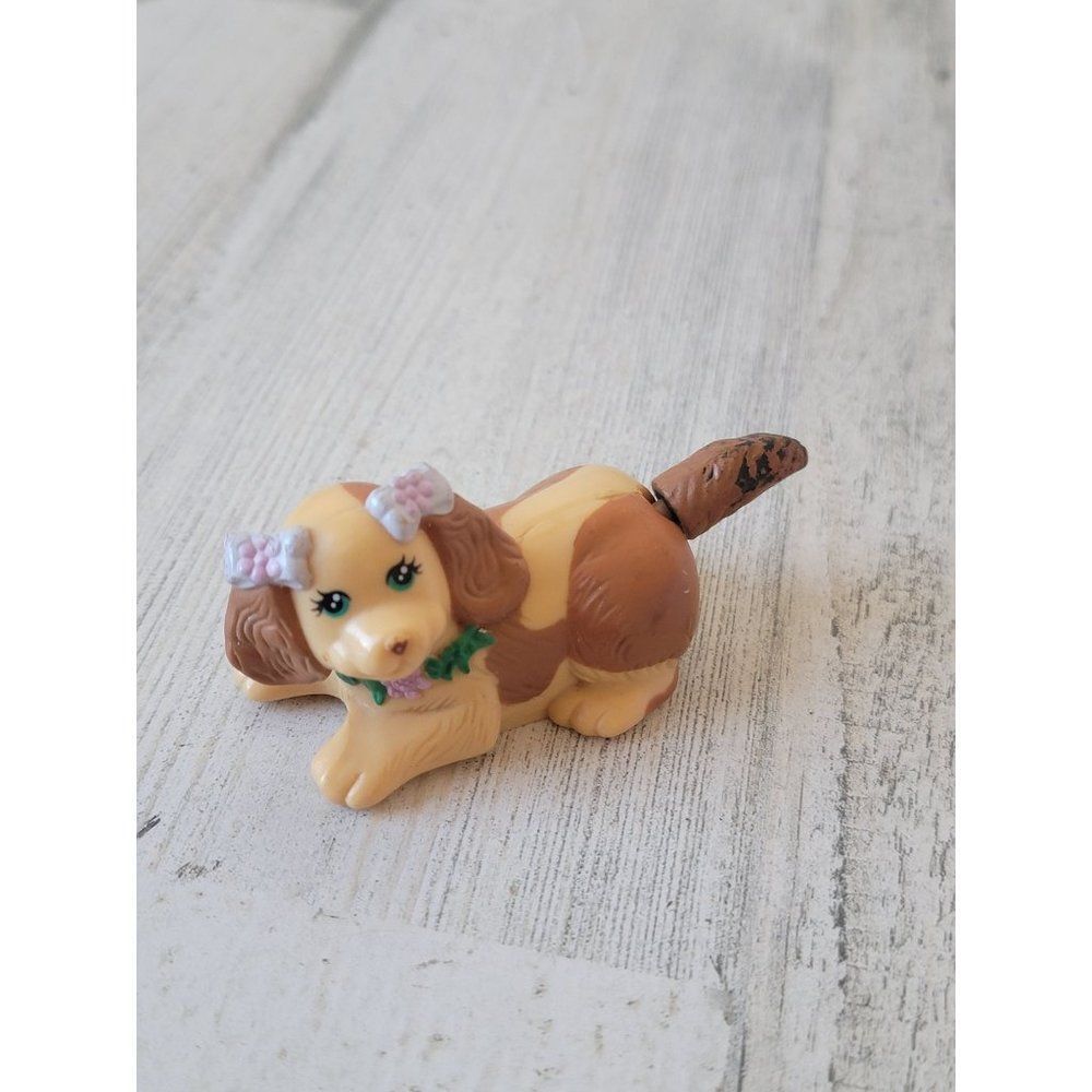 Brown dog puppy Tonka 1995 doll pet accessory toy figure